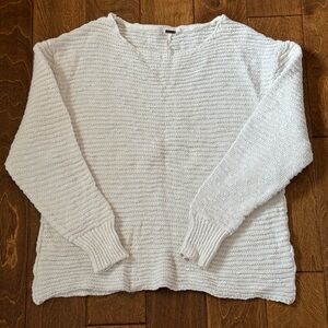 Free People Cozy White Sweater